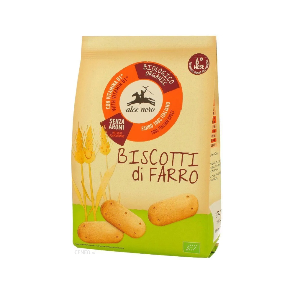 Alce Nero 6Mc Ciastka Z Płaskurki Witaminą B1 Bio 250G