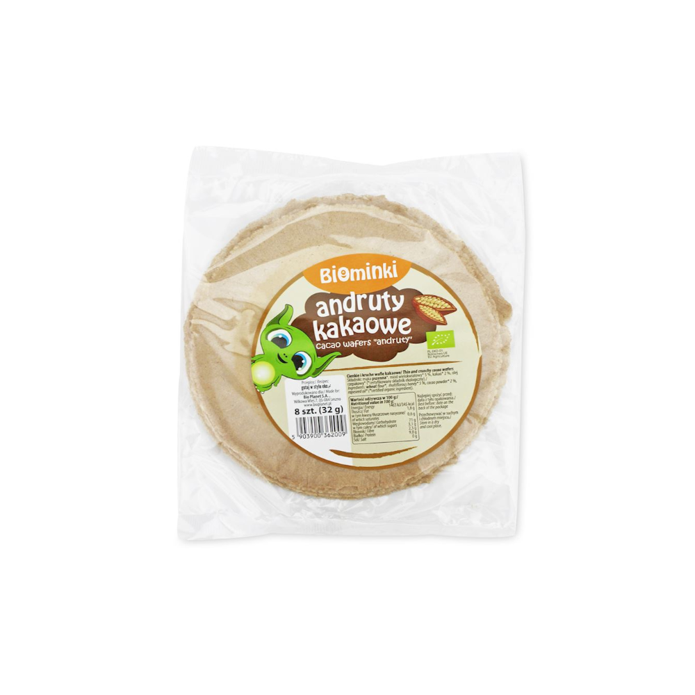 ANDRUTY KAKAOWE BIO 32 g (8 szt.) - BIOMINKI