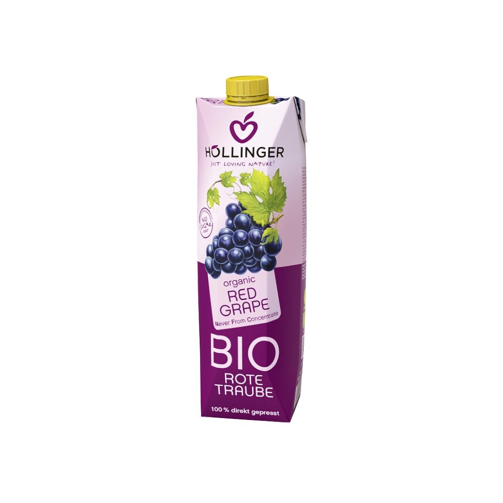 Sok z Czerwonych Winogron 100% Bez Cukru 1L