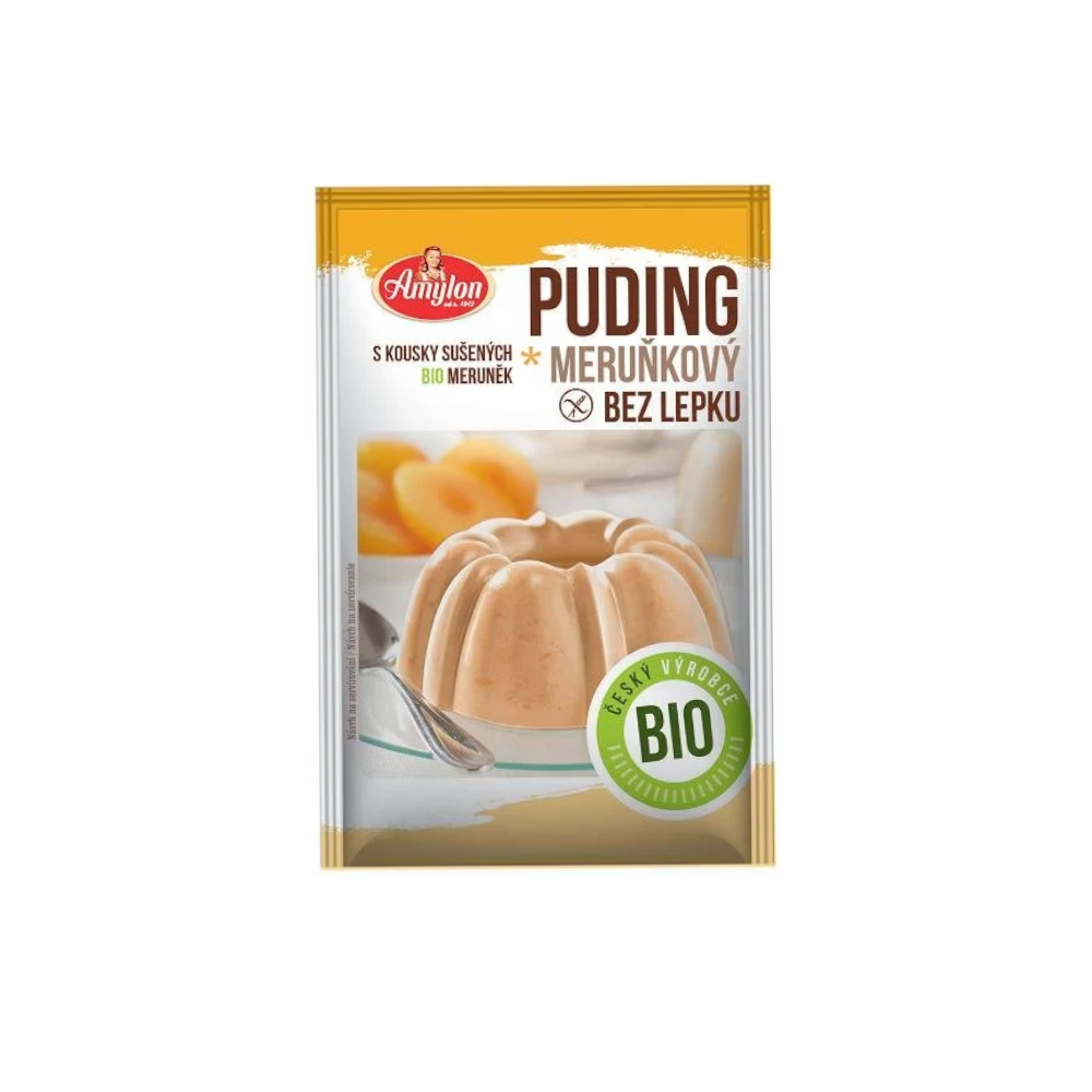 Amylon, budyń morelowy bezglutenowy bio, 40 g