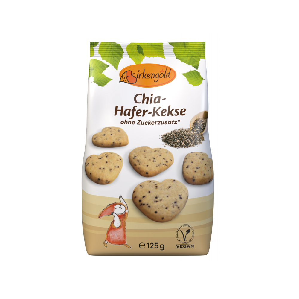 Ciasteczka owsiane z chia-125g