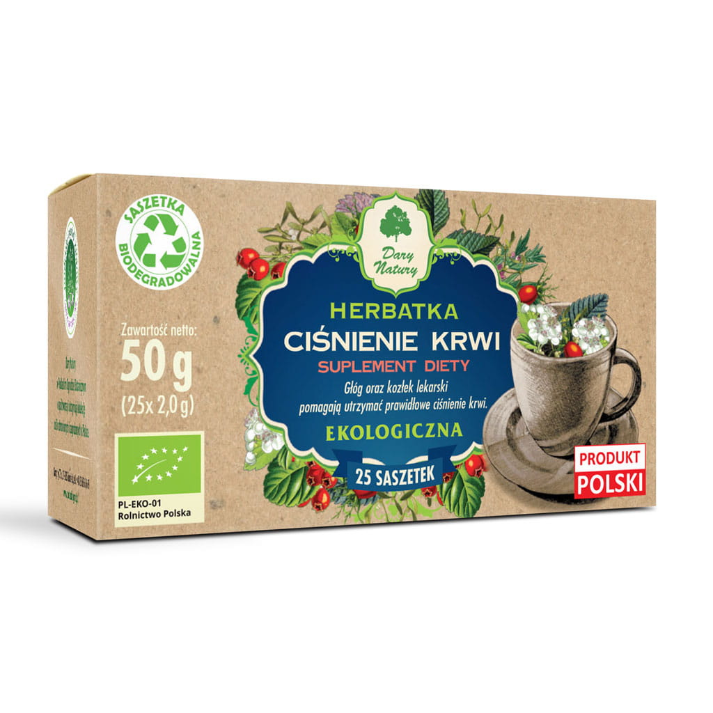 Herbatka Ciśnienie krwi EKO 25x2 g - Suplement Diety