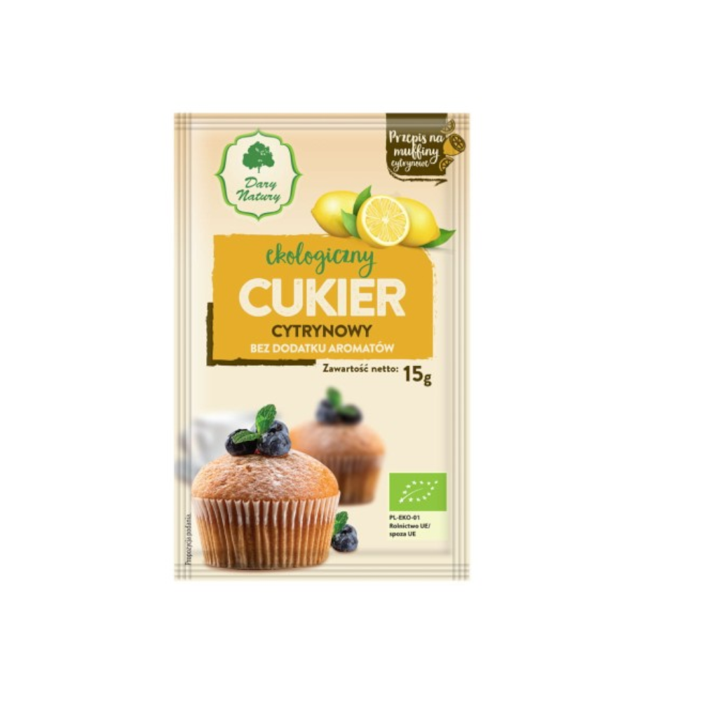 Cukier cytrynowy EKO 15g