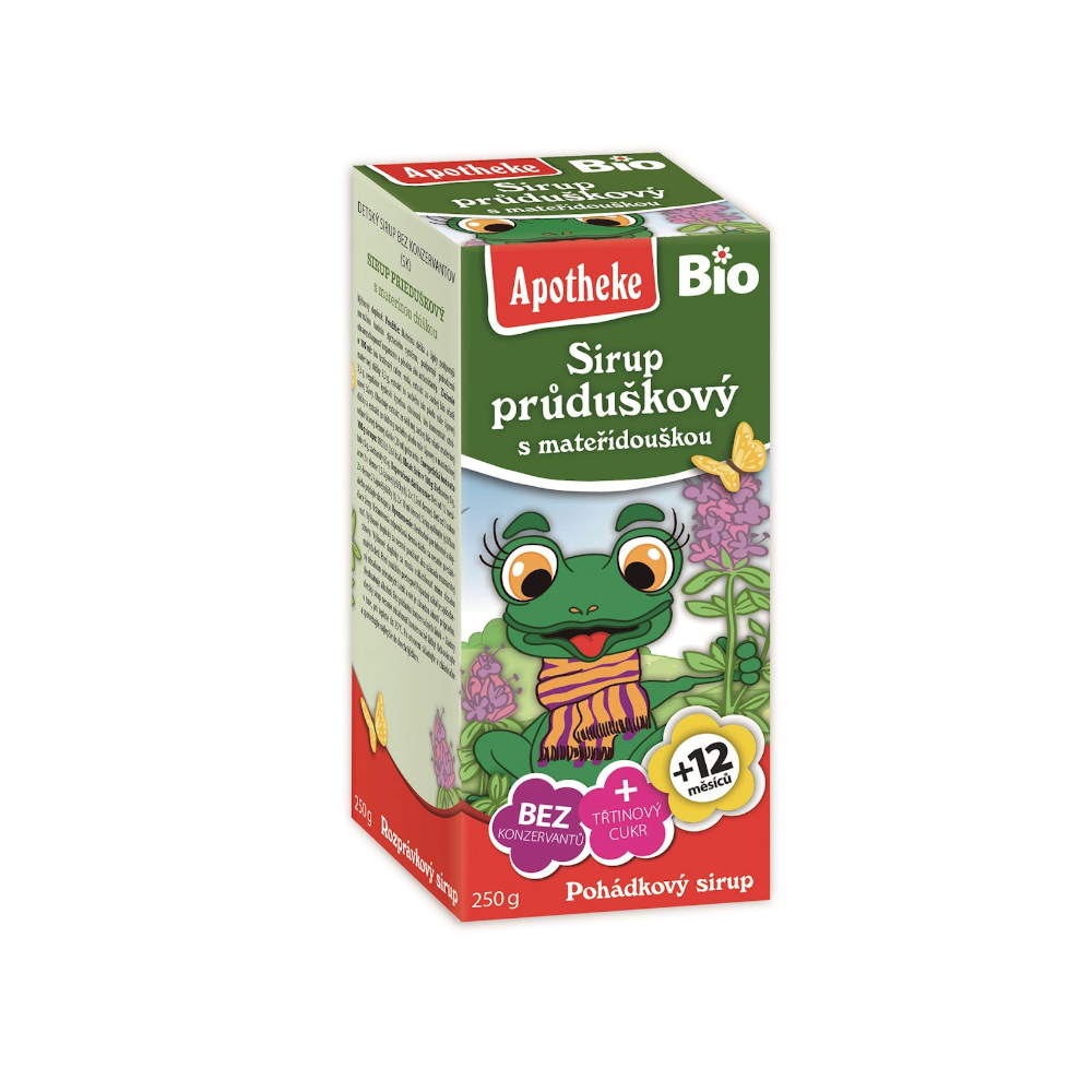 SYROP DLA DZIECI Z TYMIANKU I DZIKIEJ RÓŻY PO 1 ROKU ŻYCIA BIO 250 G APOTHEKE