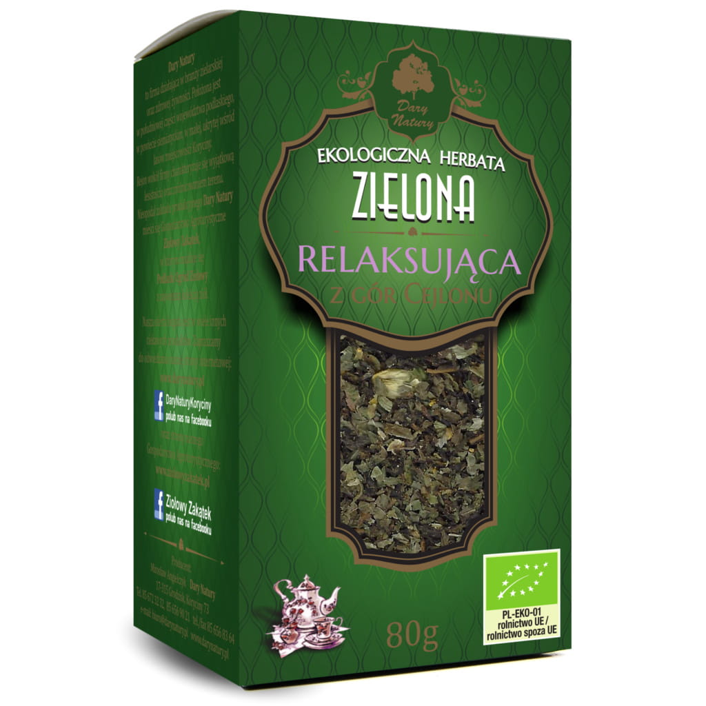 Herbata Zielona Relaksująca EKO 80g