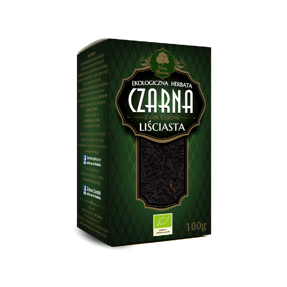 Herbata czarna liściasta EKO 100g.