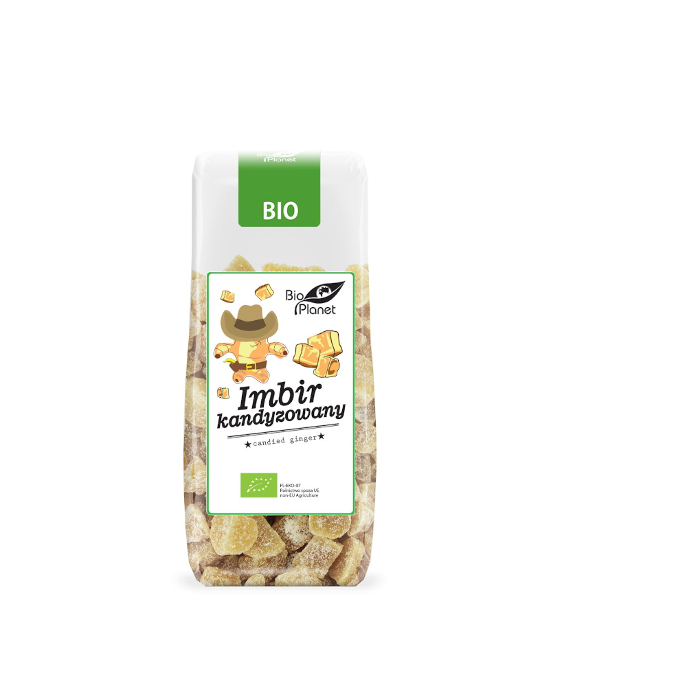 IMBIR KANDYZOWANY BIO 100 g - BIO PLANET