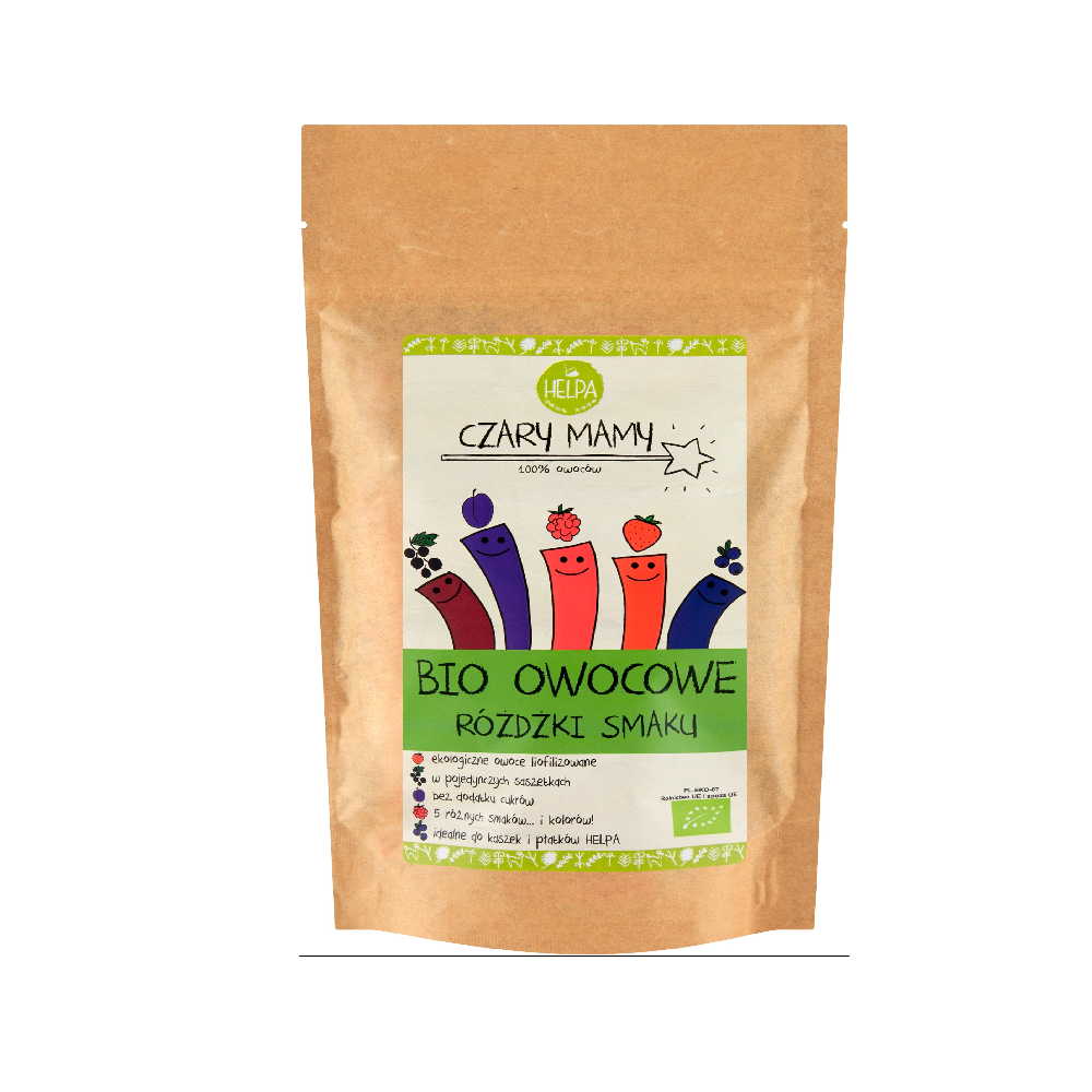 Helpa Różdżki smaku owocowe (liofilizowane owoce) 20 g Bio