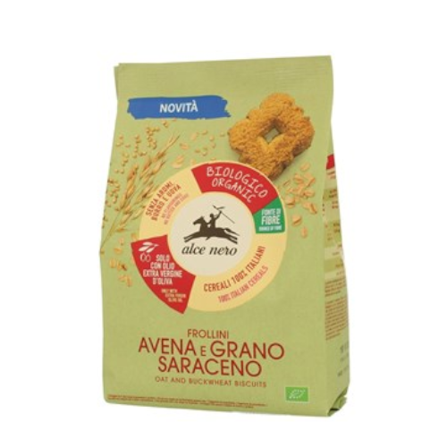 Alce Nero ciastka owsiano - gryczane z oliwą z oliwek BIO 250 g