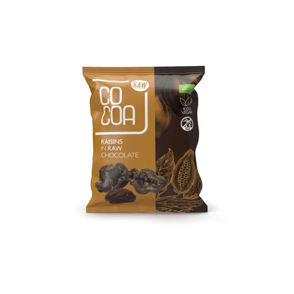 COCOA Rodzynki w surowej czekoladzie BIO 70g