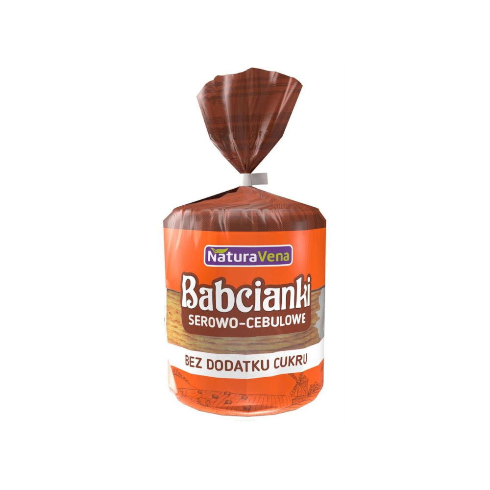 BABCIANKI SEROWO-CEBULOWE BEZ DODATKU CUKRÓW 110 g - NATURAVENA