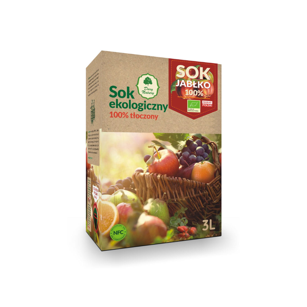 Sok Jabłko 100% EKO 3l