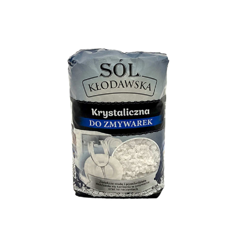 Sól Kłodawska do zmywarek krystaliczna 1kg z Kopalni Soli Kłodawa