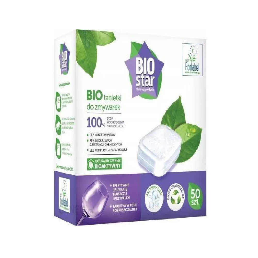 Biostar Sodowe Eko Tabletki Do Zmywarki 50 Szt.