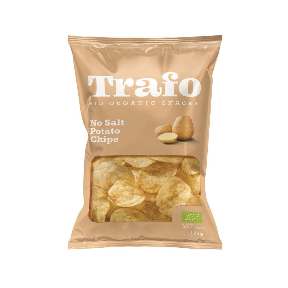 CHIPSY ZIEMNIACZANE NATURALNE BEZ DODATKU SOLI BIO 125 G TRAFO