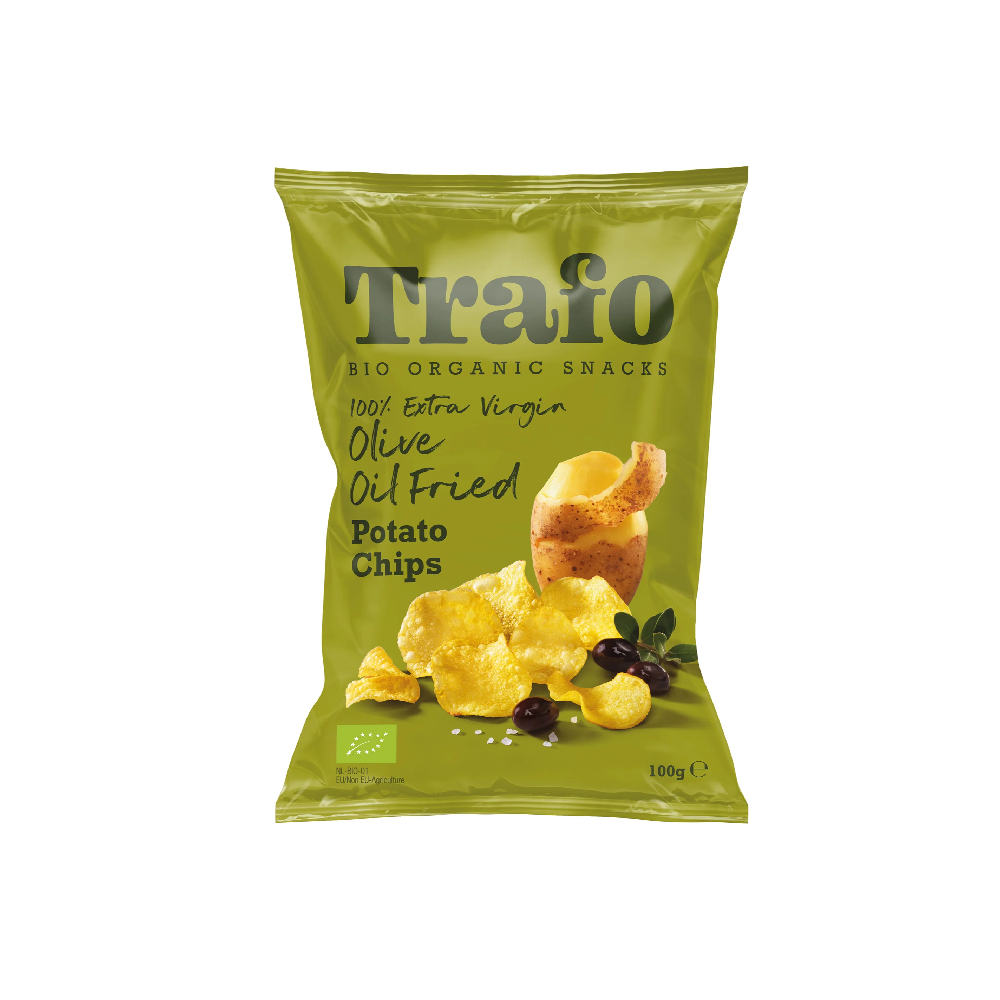 Chipsy ziemniaczane smażone na oliwie z oliwek Trafo 100g