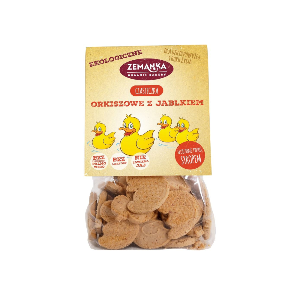 CIASTKA ORKISZOWE Z JABŁKIEM BIO 100 g - ZEMANKA
